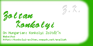 zoltan konkolyi business card